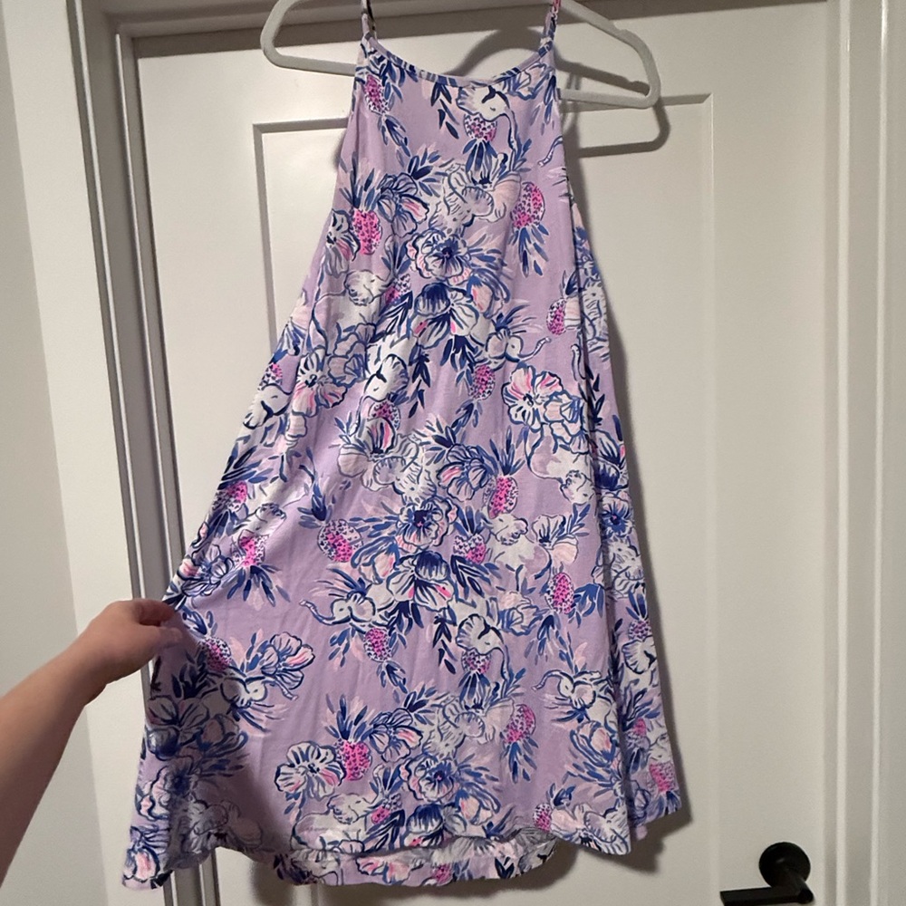 Lilly Pulitzer Floral Mini Dress - Pink and Blue